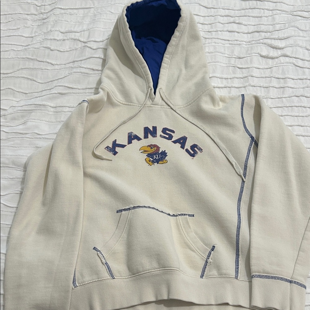 KU Jayhawks Hoodie (fit like women small)